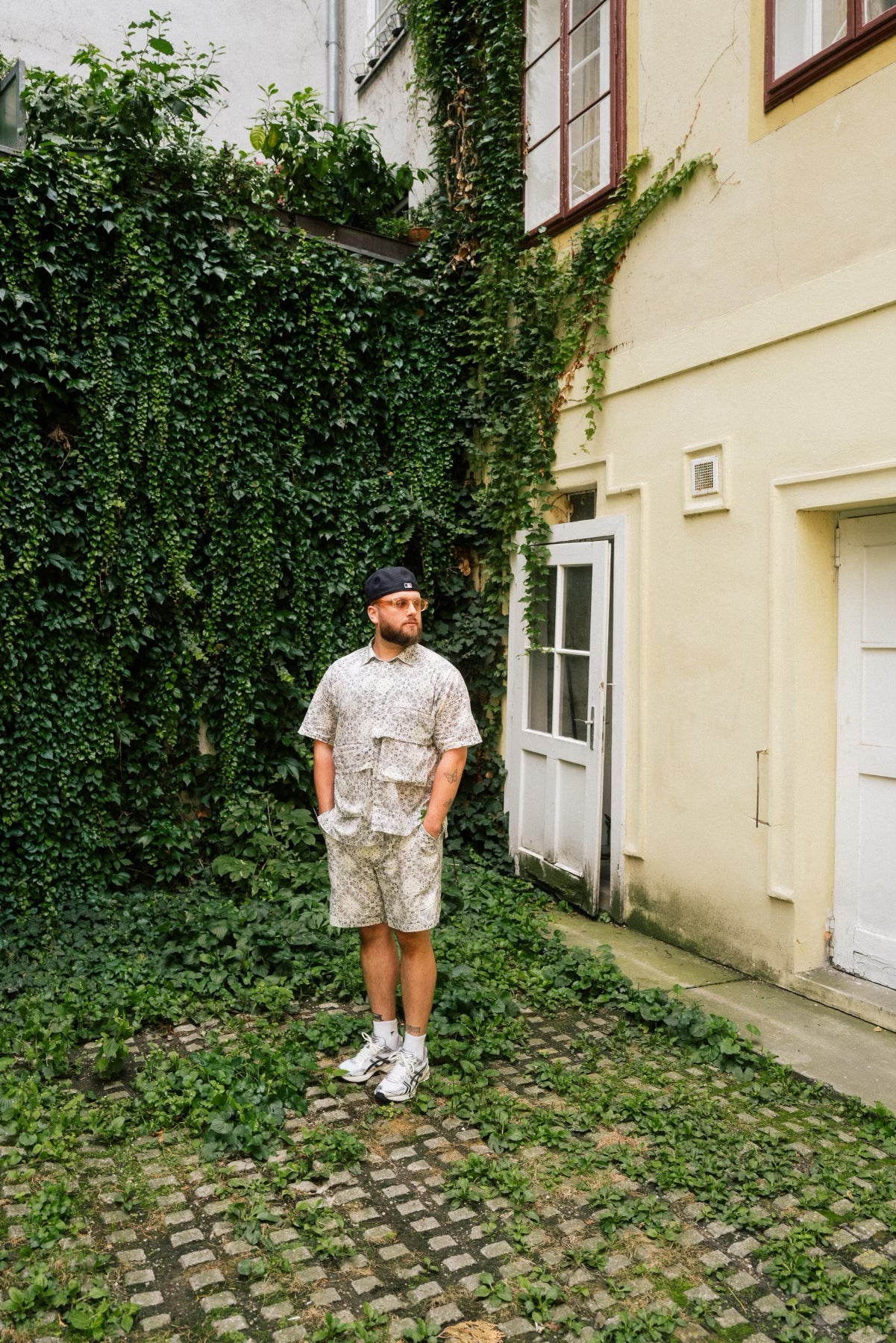 Asymmetrical Short Sleeve Button Down