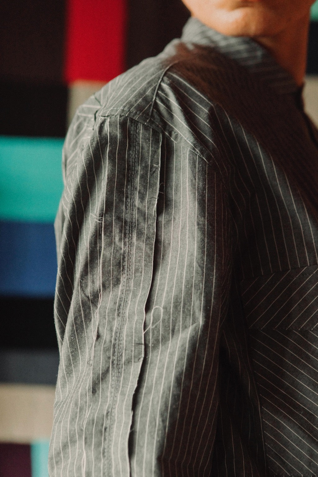 Banded Collar Shirt